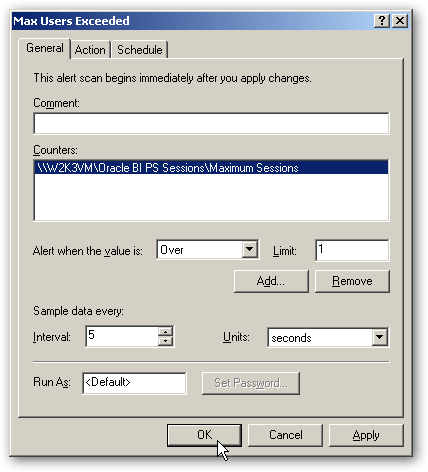 screenshot of max users error message