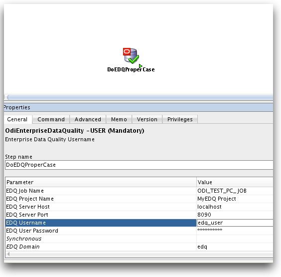 how to specify EDQ usernames