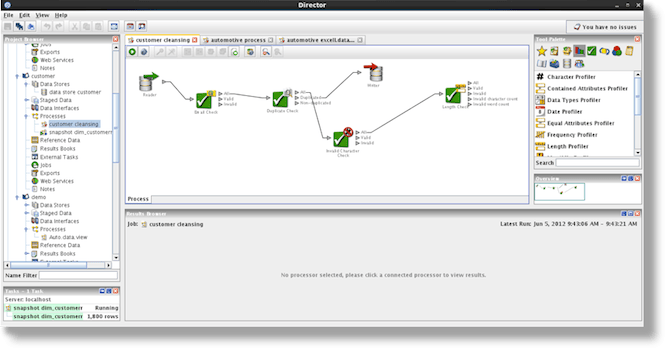 data cleansing screenshot