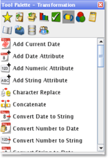 transformation tool palette