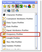 frequency profile tool palette