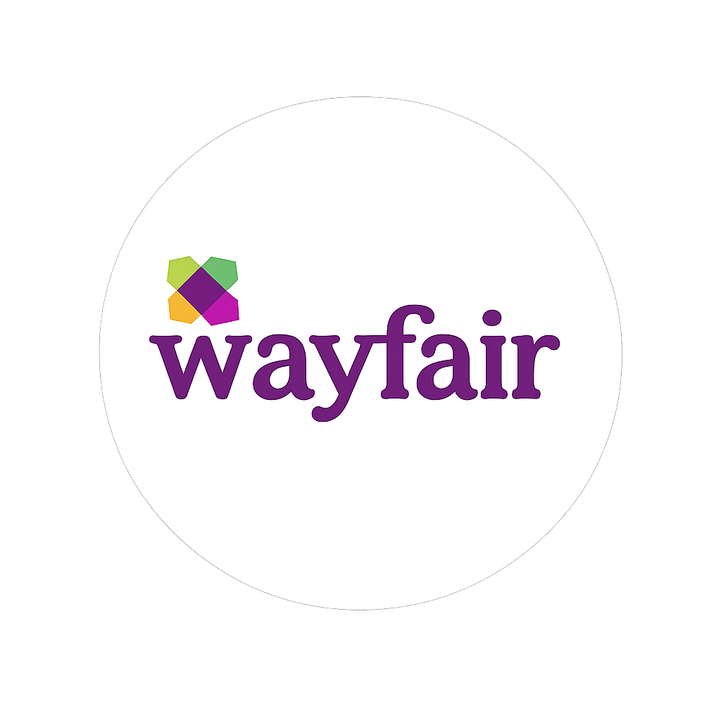 Wayfair Logo on Transparent Circle Background