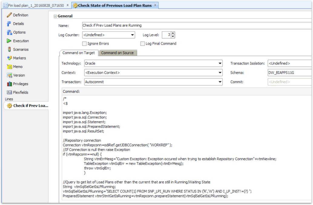 screenshot of the OBIA interface