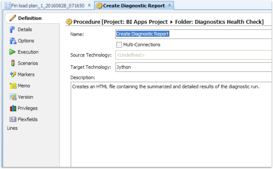 screenshot of the OBIA interface