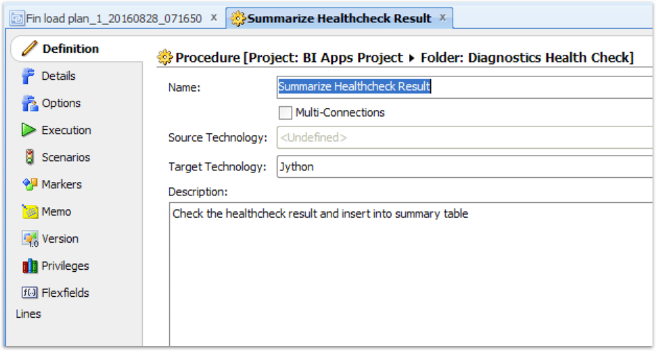 screenshot of the OBIA interface