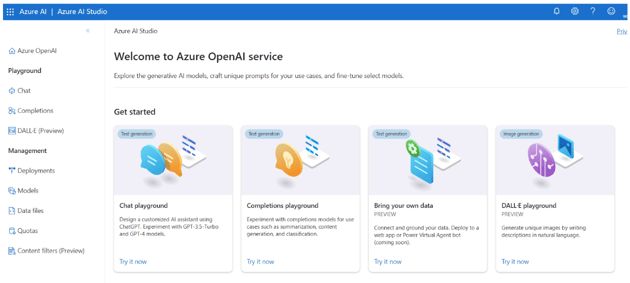 Trying out Large Language Models with Azure OpenAI Service