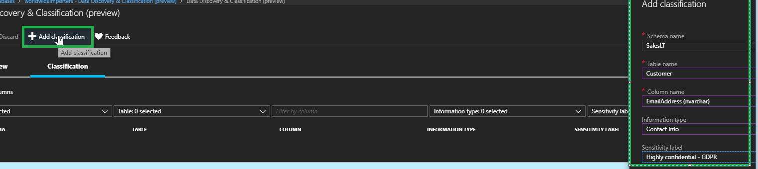 Data classification with Microsoft SQL Server and Azure SQL DB (GDPR ...