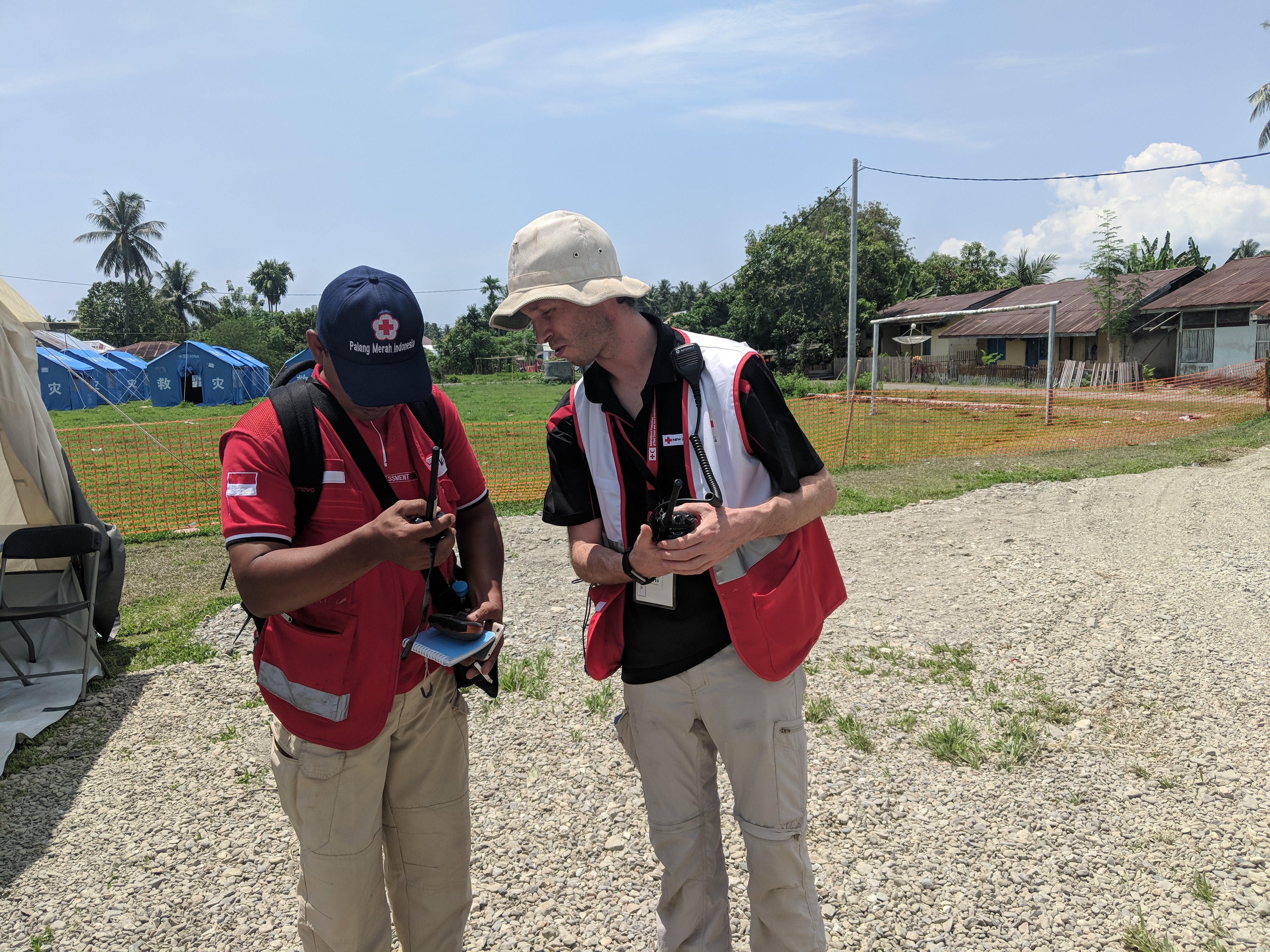 Emergency response volunteers in Indonesia