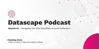 Datascape Episode 64: Recapping the 2022 Snowflake Summit Conference with Sandeep Arora Featured Image