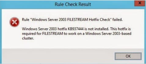 Filestream hotfix rule
