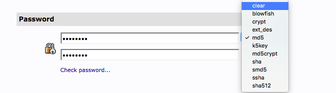 Enter a password for the LDAP user