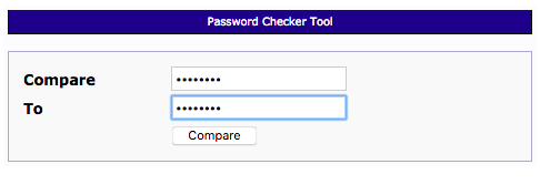 The password checker compares the stored password to your entry