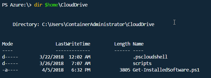 Azure Cloud Shell - CloudDrive