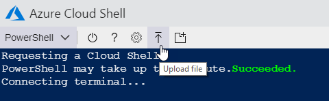 Azure Cloud Shell - Uploading file