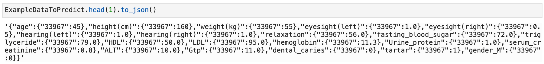 screenshot of a dataset