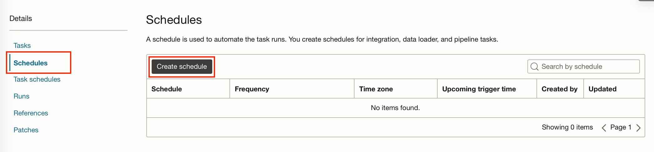 schedule creator dashboard