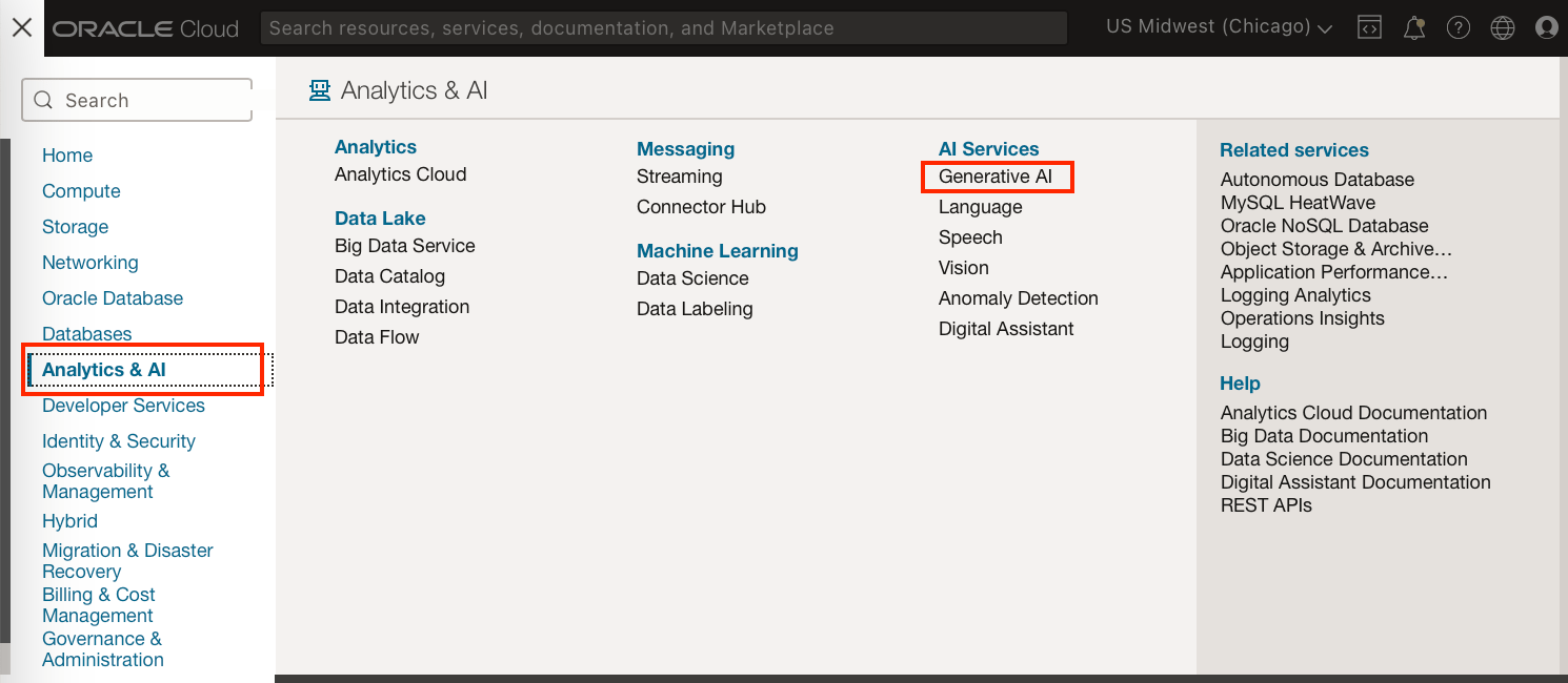 screenshot of the analytics and ai dashboard
