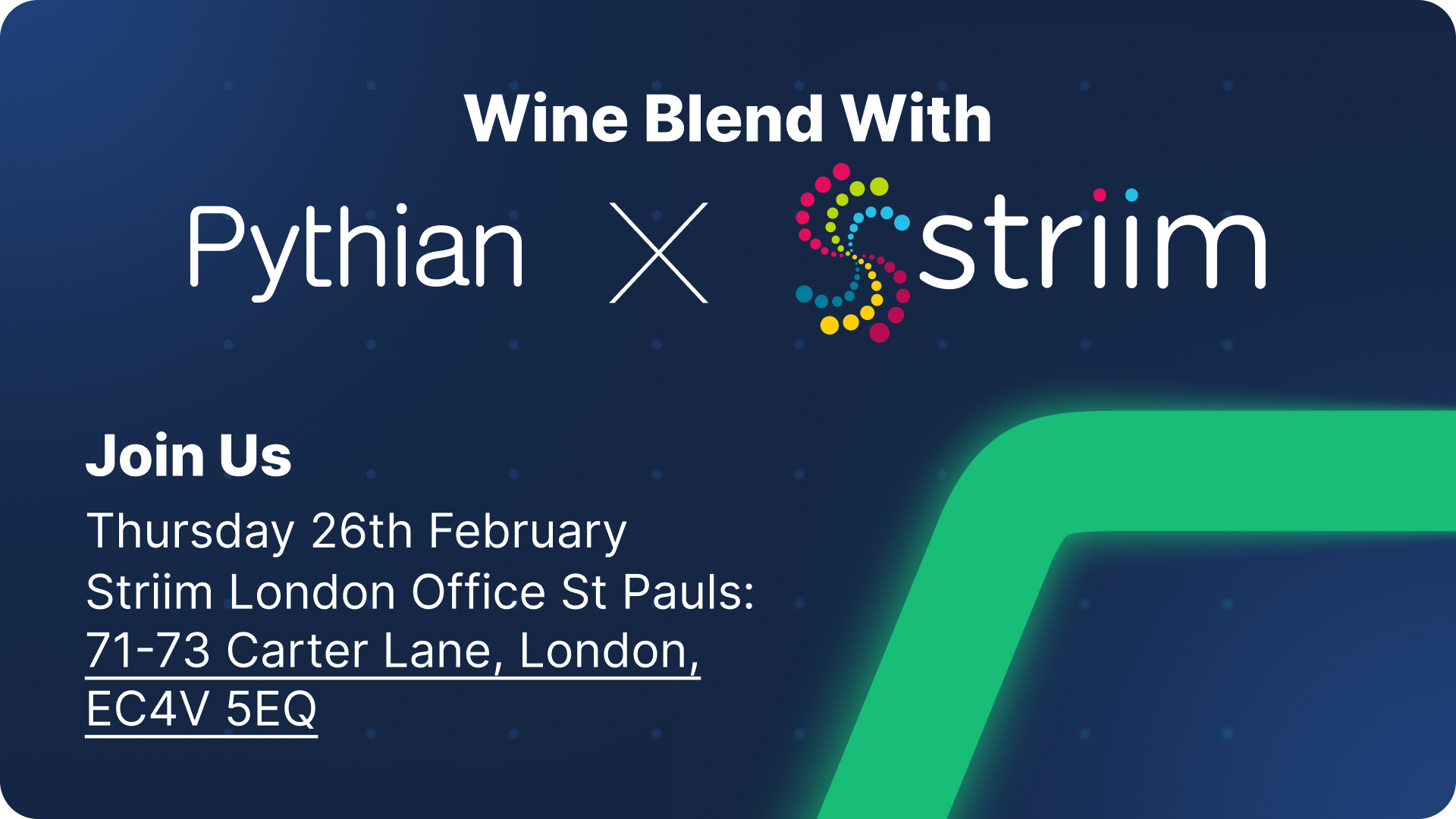 Wine Blend with Pythian and Striim