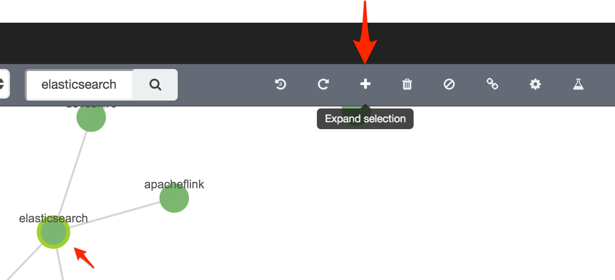 screenshot of a gray toolbar