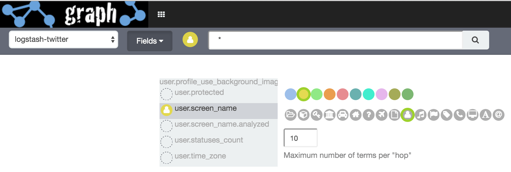 screenshot of an option menu