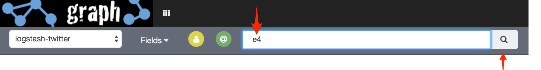 screenshot of a search bar