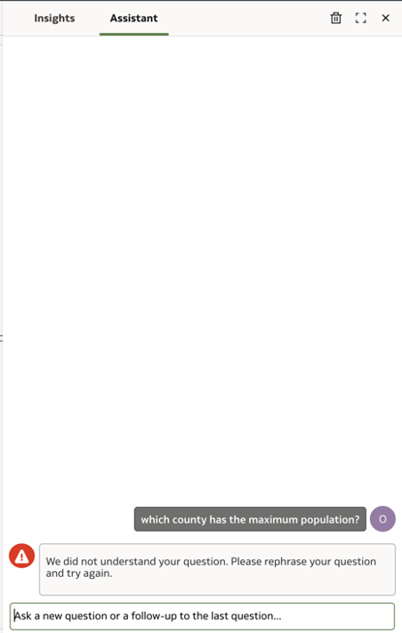 chat window showing an error message