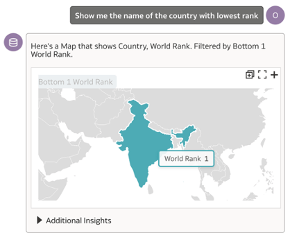 screenshot of an ai assistant generating a map