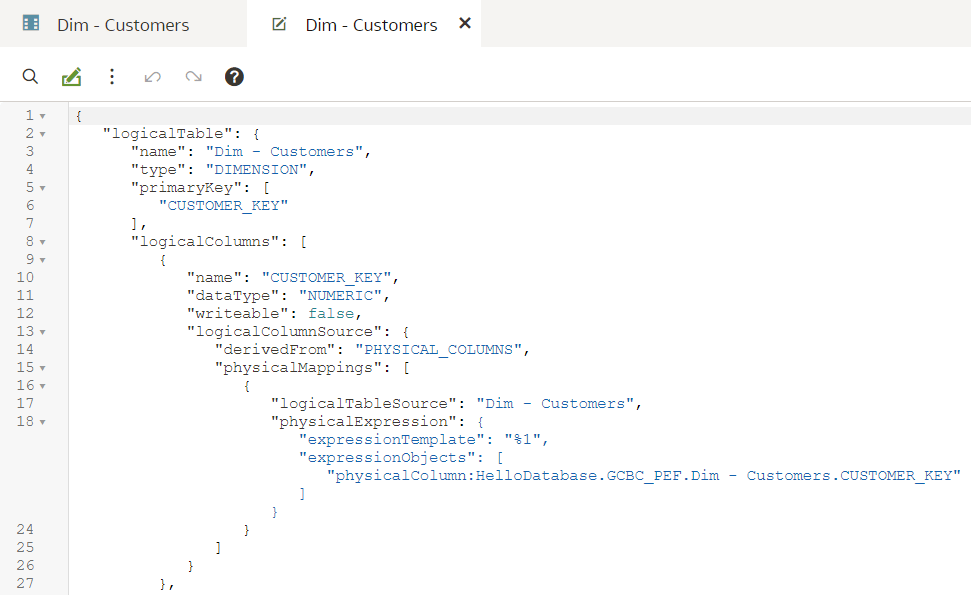 screenshot of an SMML editor