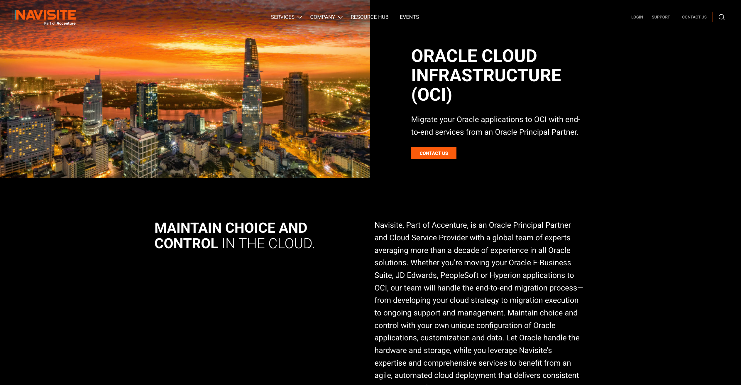 Navisite, now part of Accenture, offers Oracle managed services backed by the scale of one of the world's largest consulting firms.