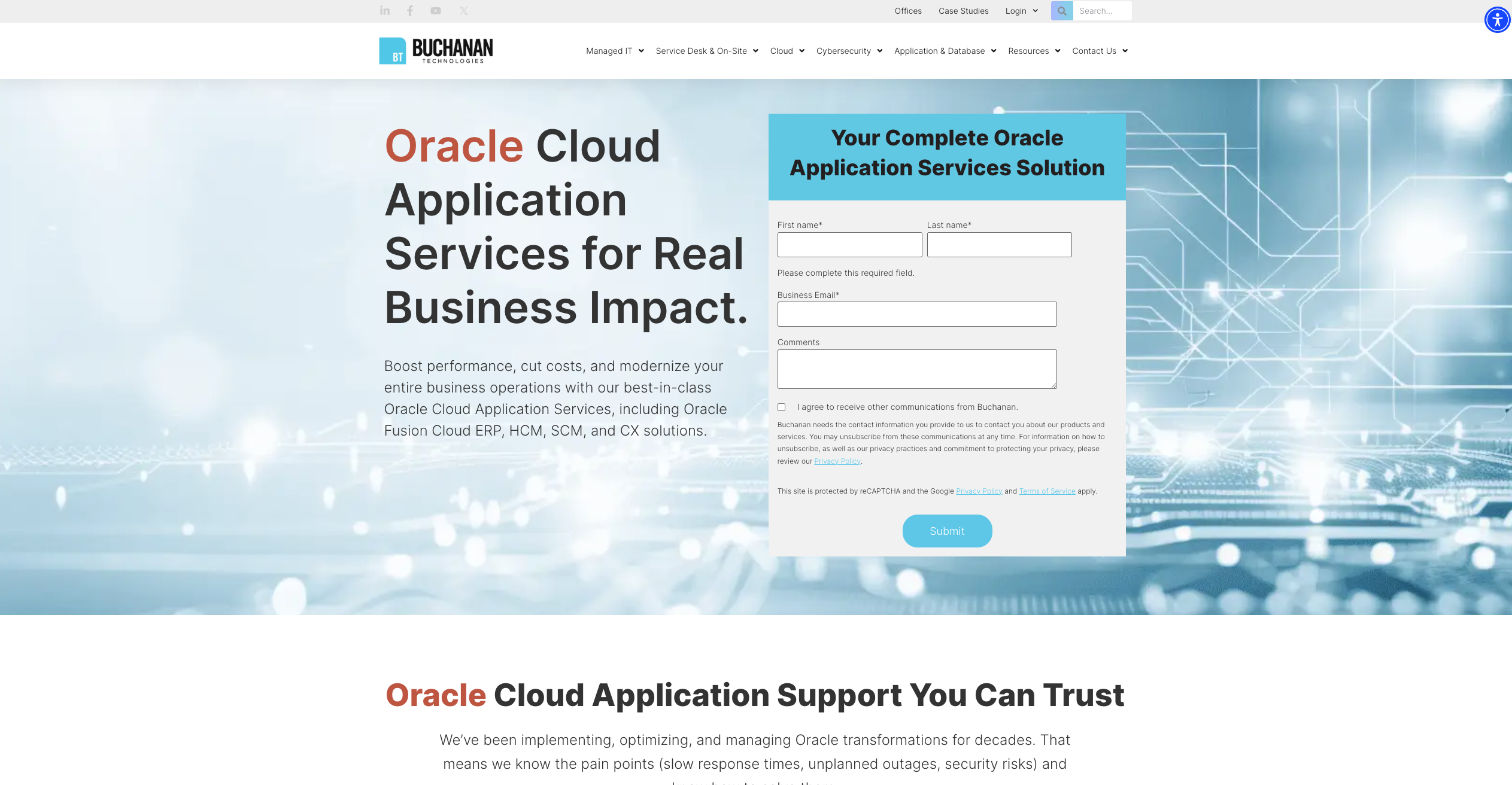 Buchanan Technologies is a generalist managed service provider that has developed a specific practice around Oracle Cloud Infrastructure (OCI).