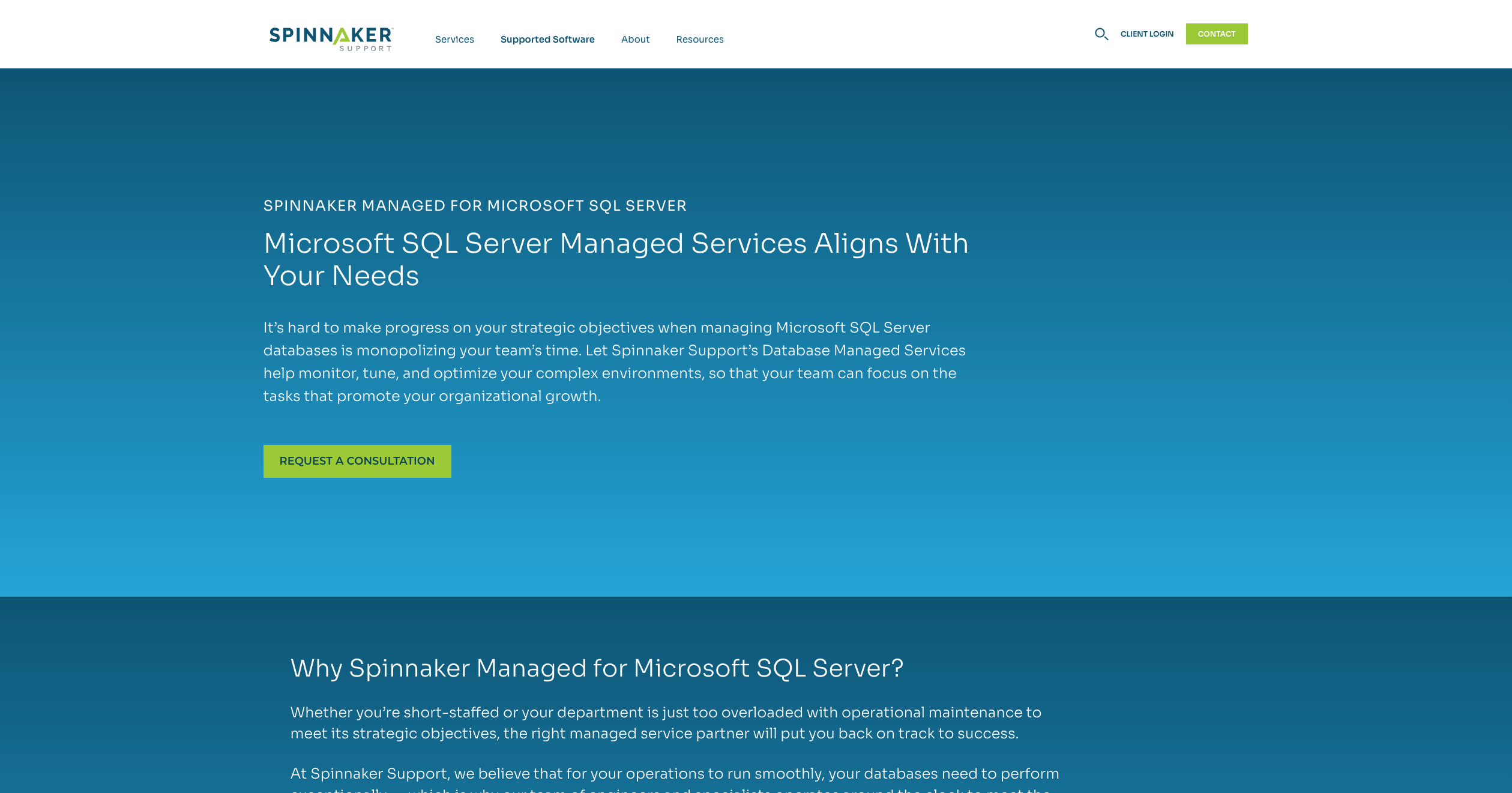 Spinnaker Support is best known for disrupting the software maintenance market with third-party support, but they have expanded into a capable managed services provider for SQL Server.