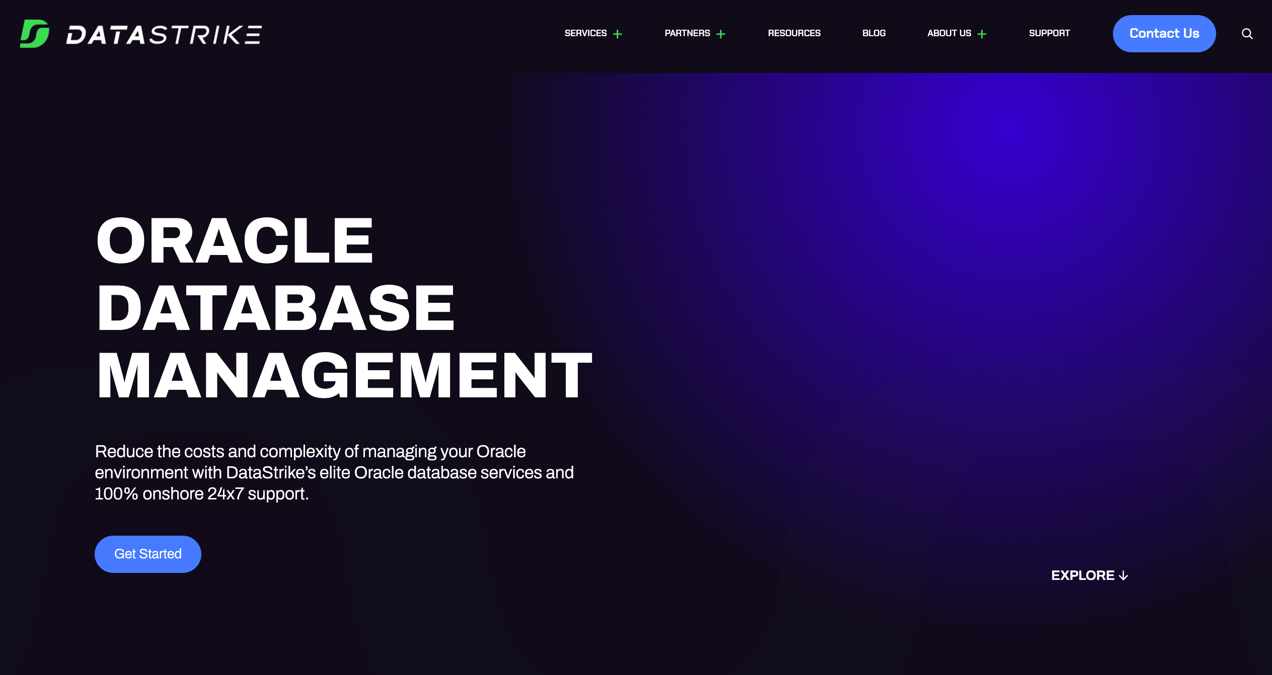 DataStrike differentiates itself as an Oracle managed service provider with a strict "100 percent US-based" talent model.