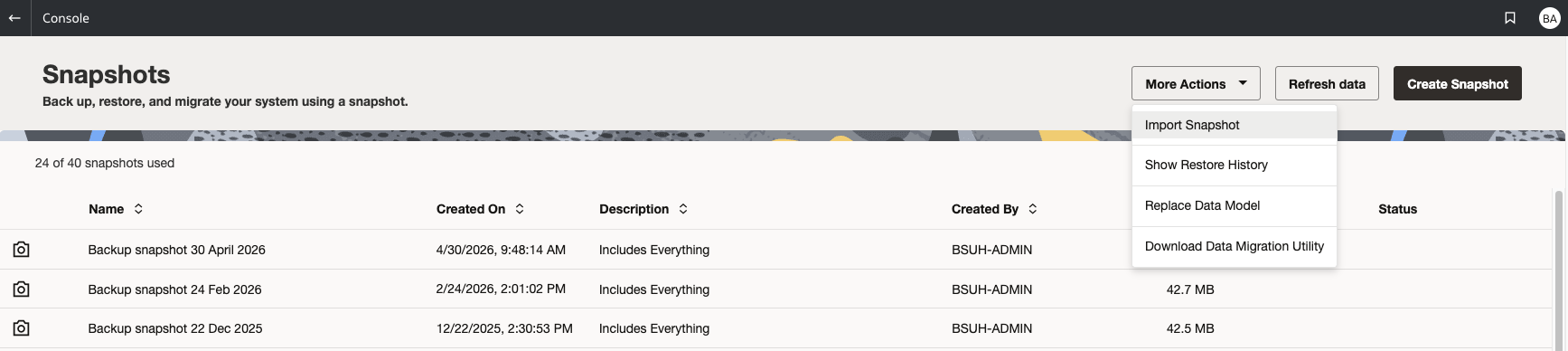 Importing BAR files and RPDs