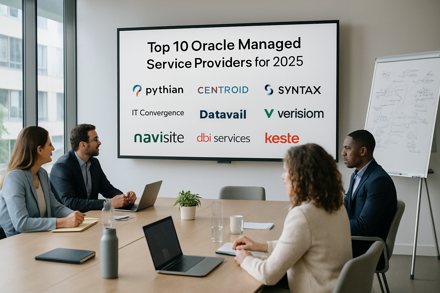 A group of tech professionals in a boardroom