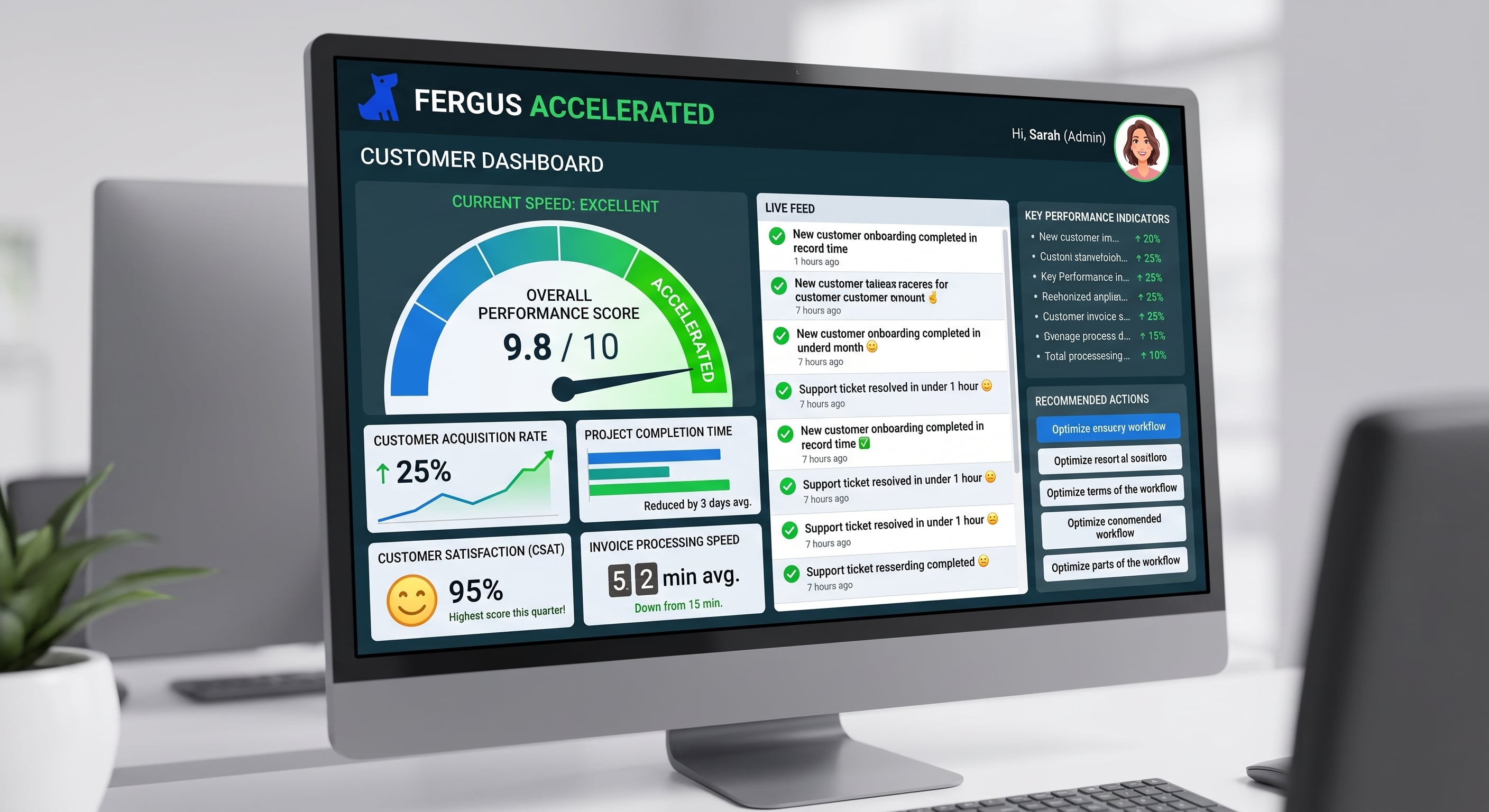 Fergus accelerated customer dashboard speed with stabilized MySQL environments