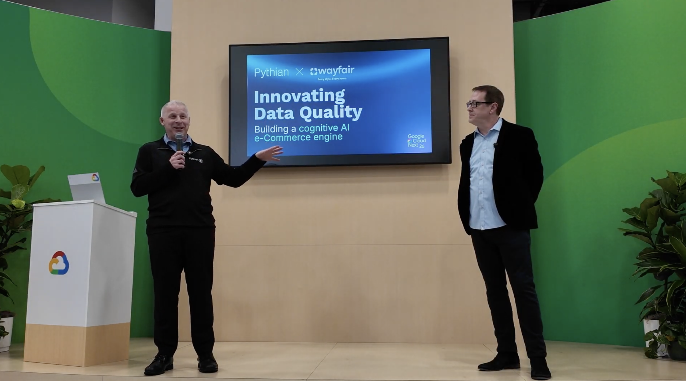 At Google Cloud Next, Paul Lewis, Chief Technology Officer (CTO), Pythian and Matt Ferrari, Lead of Platforms, Wayfair explored how one of the world’s largest homegoods retailers moved from legacy gridlock to AI-driven agility.