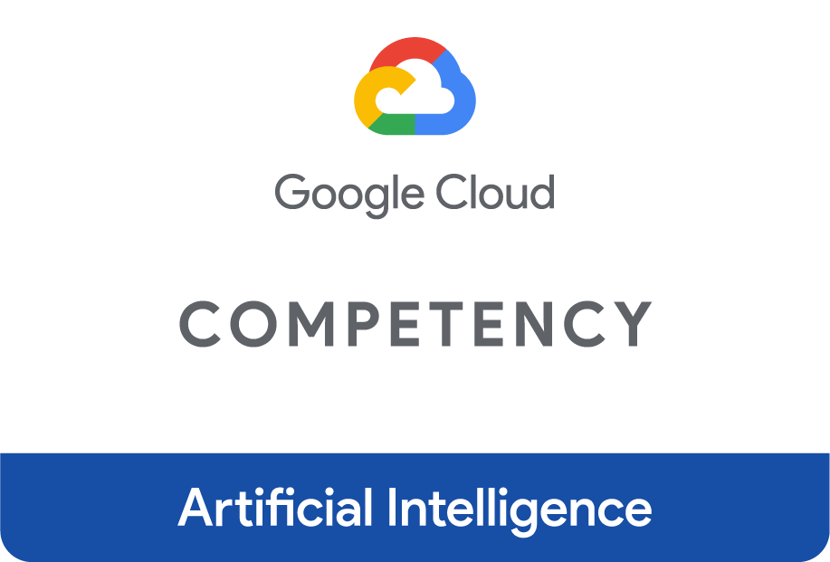 Pythian is proud to have AI experts certified in Google Cloud Artificial Intelligence Competency